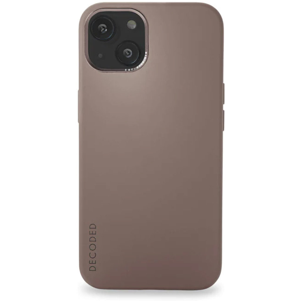 Decoded Silicone Backcover Apple iPhone 13 Dark Taupe - Afbeelding 4