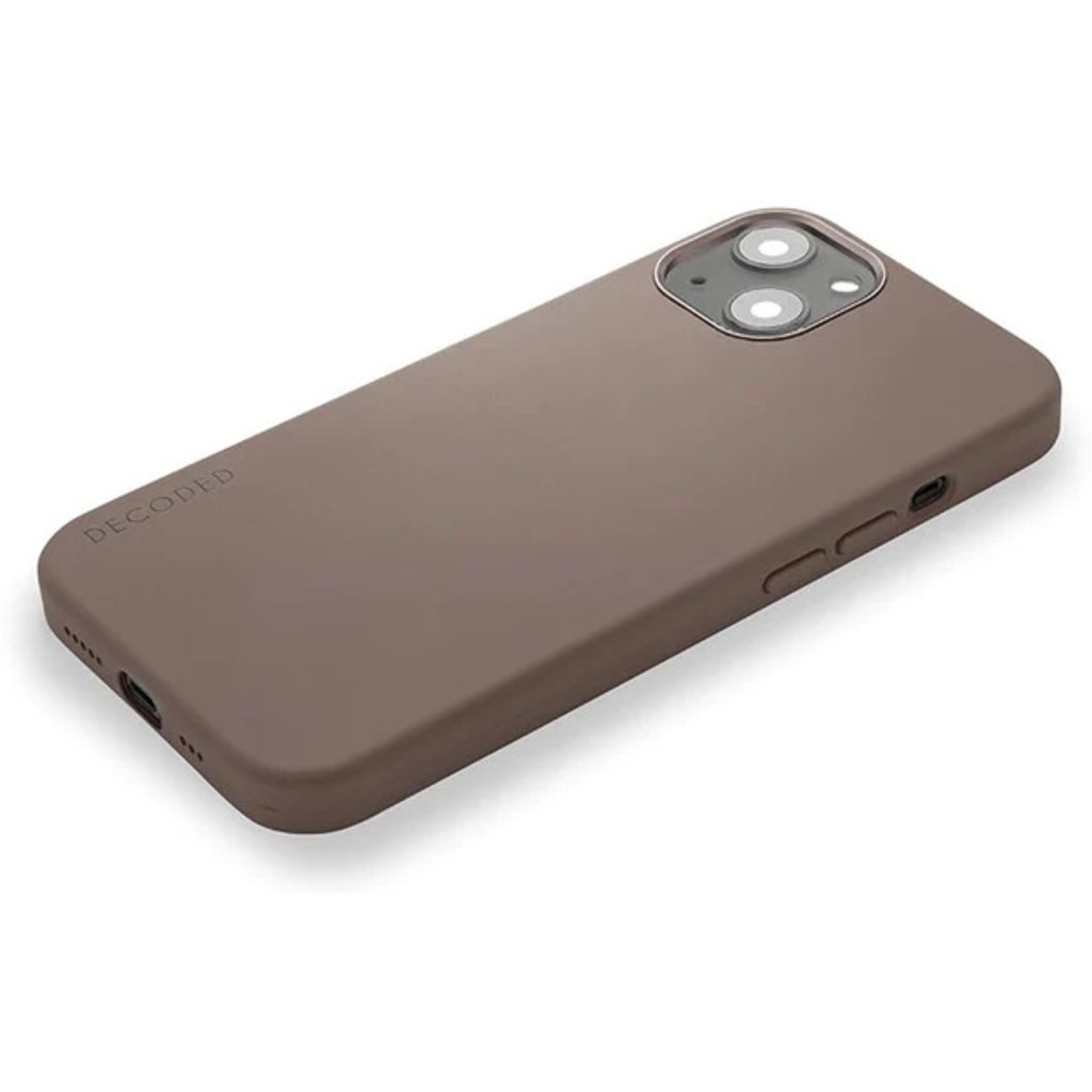 Decoded Silicone Backcover Apple iPhone 13 Dark Taupe - Afbeelding 2