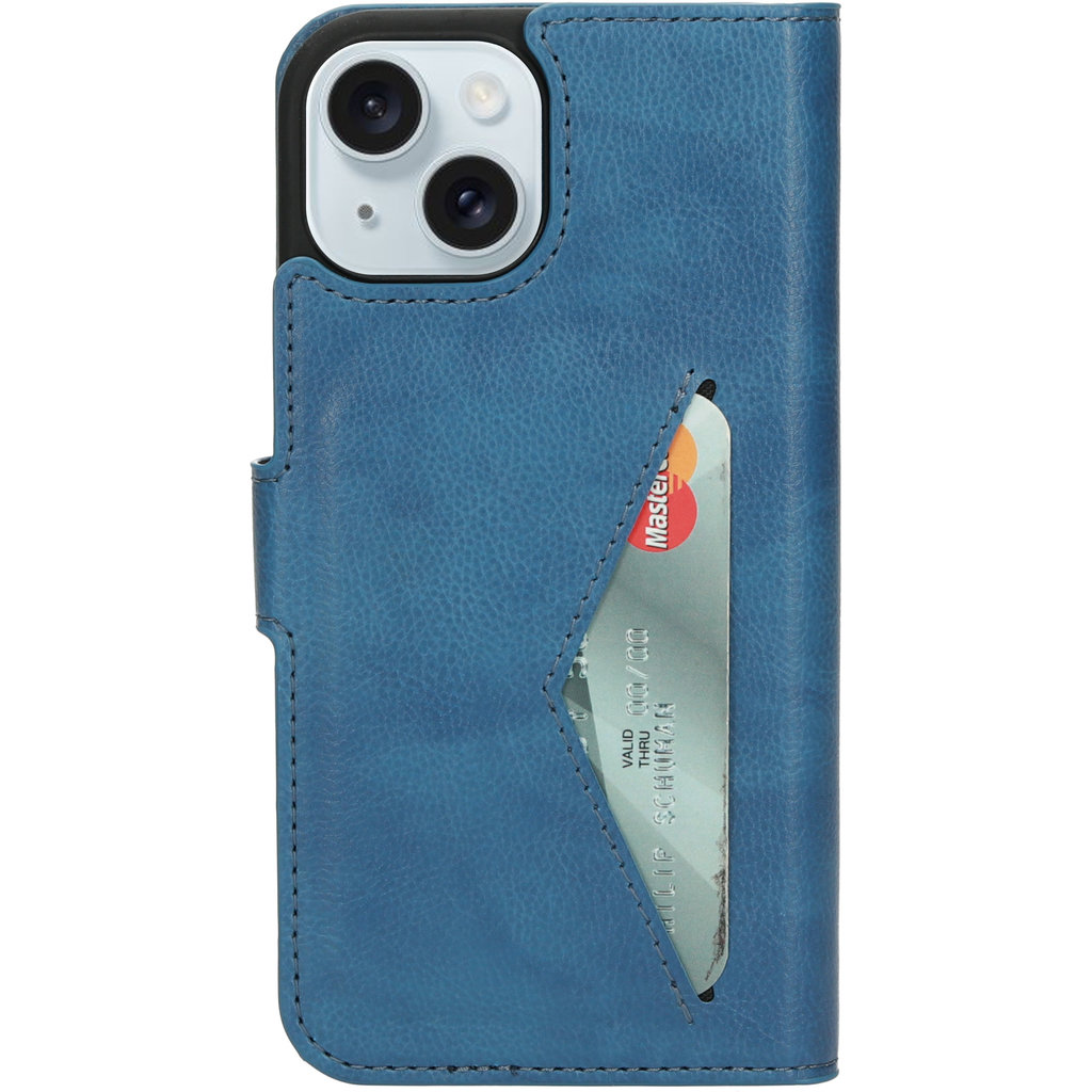 Mobiparts Classic Wallet Case Apple iPhone 15 Steel Blue - Afbeelding 5