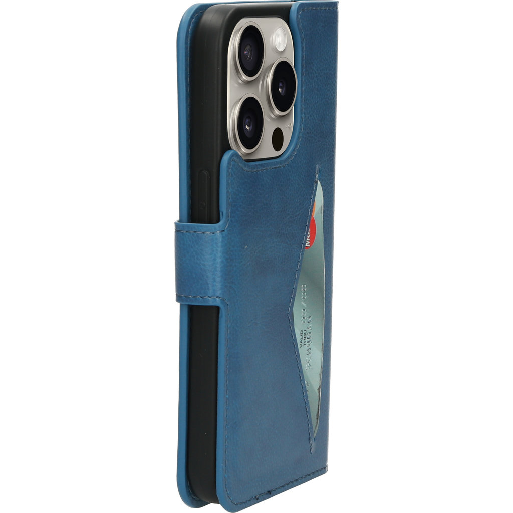 Mobiparts Classic Wallet Case Apple iPhone 15 Pro Steel Blue - Afbeelding 4