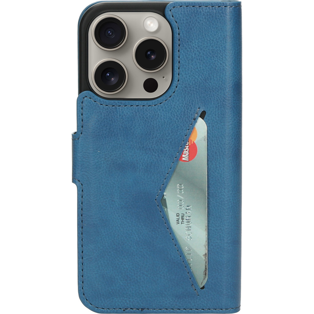 Mobiparts Classic Wallet Case Apple iPhone 15 Pro Steel Blue - Afbeelding 5
