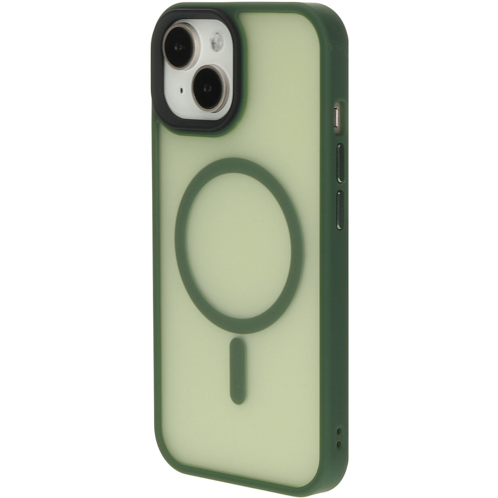 Mobiparts Hardcover Apple iPhone 15 Satin Green (Magsafe Compatible)