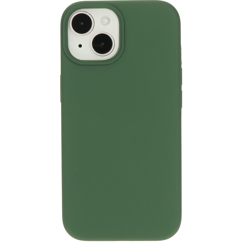 Mobiparts Silicone Cover Apple iPhone 15 Forest Green