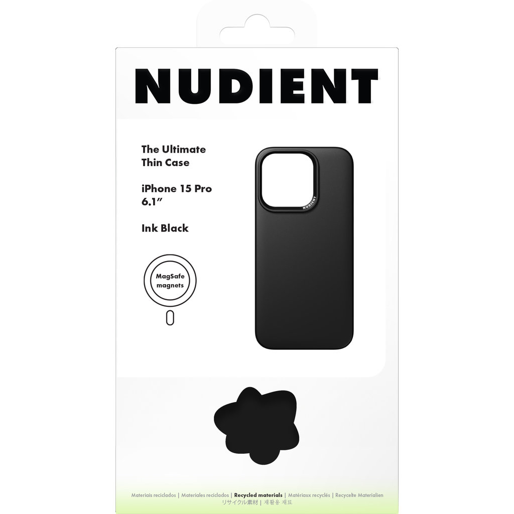 Nudient Thin Precise Case Apple iPhone 15 Pro V3 Ink Black - MS - Afbeelding 3