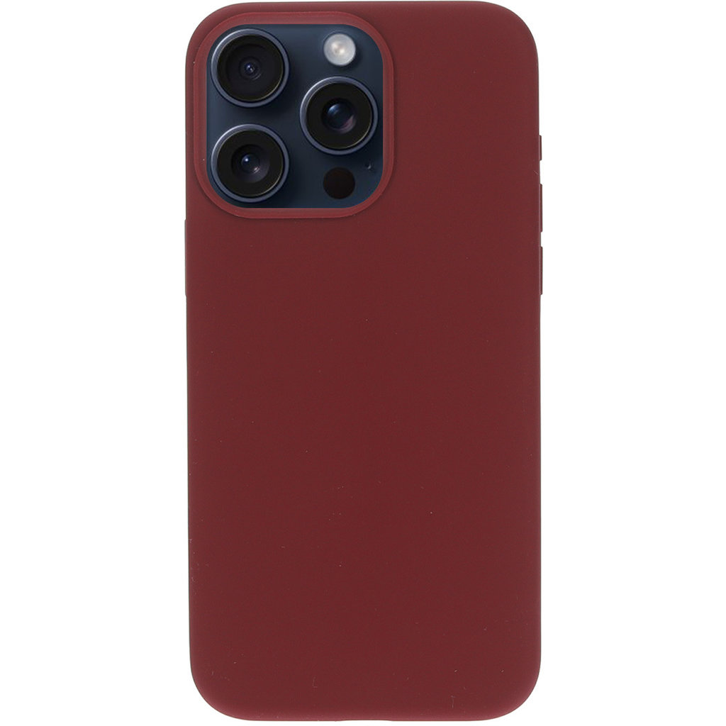 Mobiparts Silicone Cover Apple iPhone 15 Pro Max Plum Red