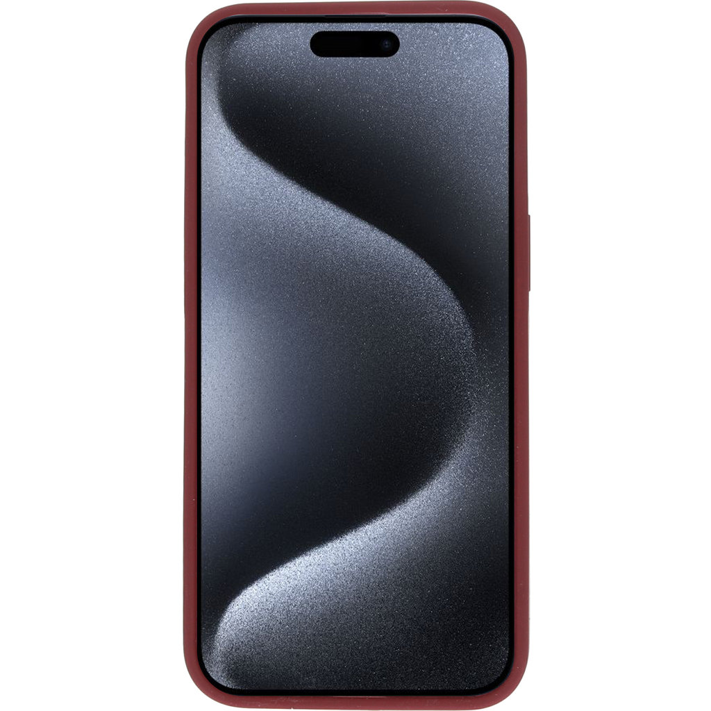 Mobiparts Silicone Cover Apple iPhone 15 Pro Max Plum Red - Afbeelding 4
