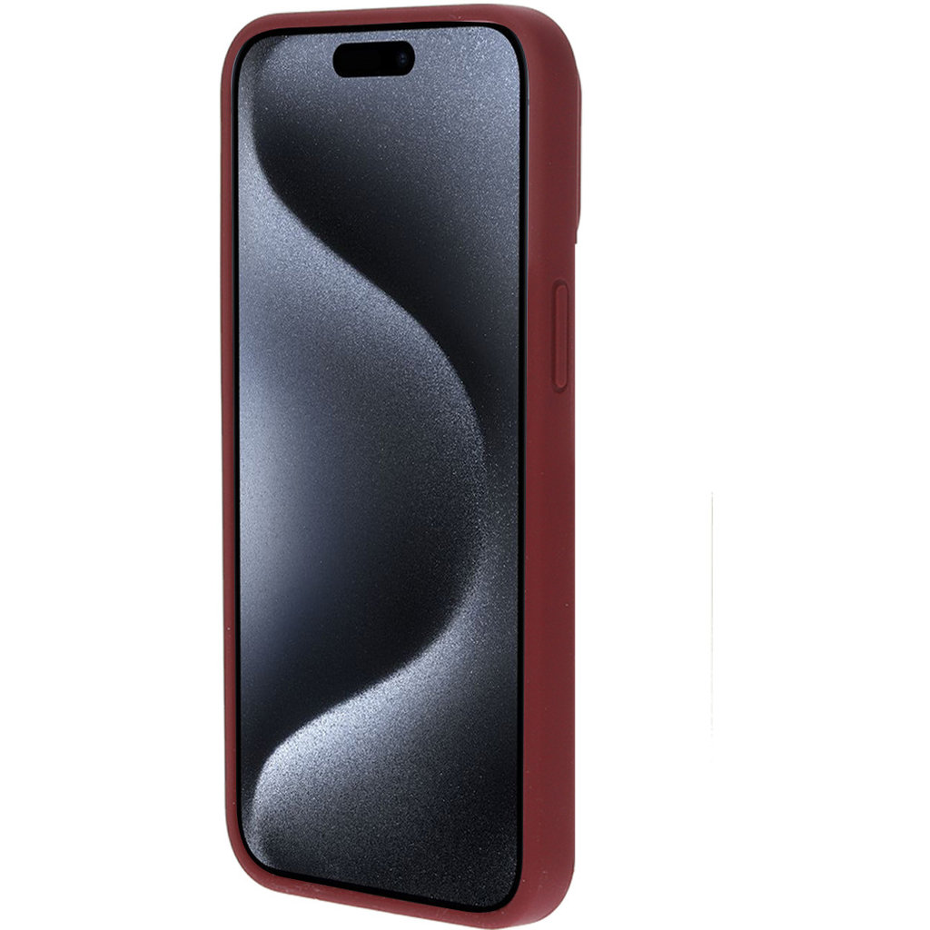 Mobiparts Silicone Cover Apple iPhone 15 Pro Max Plum Red - Afbeelding 5