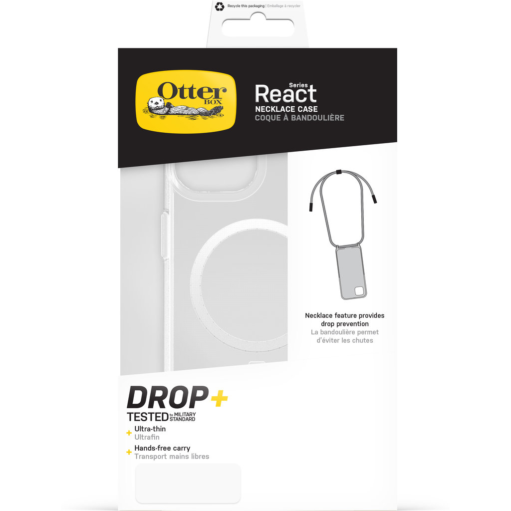 OtterBox React Necklace MagSafe Case Apple iPhone 15 Clear - Afbeelding 5