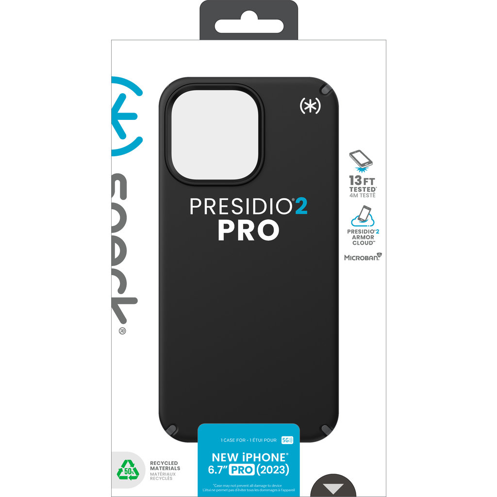 Speck Presidio2 Pro Apple iPhone 15 Pro Max Black - with Microban - Afbeelding 6