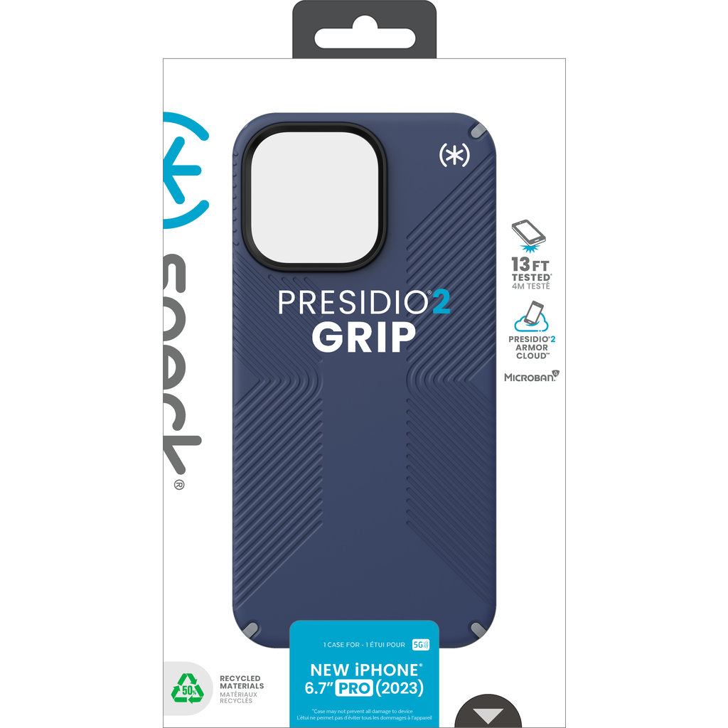 Speck Presidio2 Grip Apple iPhone 15 Pro Max Coastal Blue - with Microban - Afbeelding 6