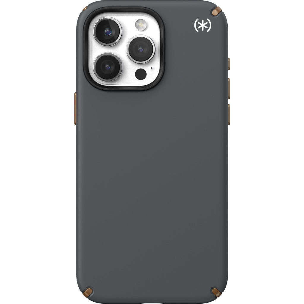Speck Presidio2 Pro + MS Apple iPhone 15 Pro Max Charcoal Grey - with Microban