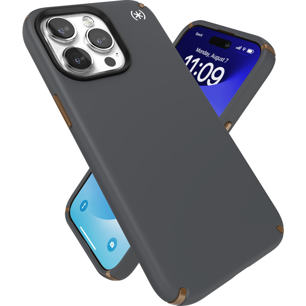 Speck Presidio2 Pro + MS Apple iPhone 15 Pro Max Charcoal Grey - with Microban - Afbeelding 3