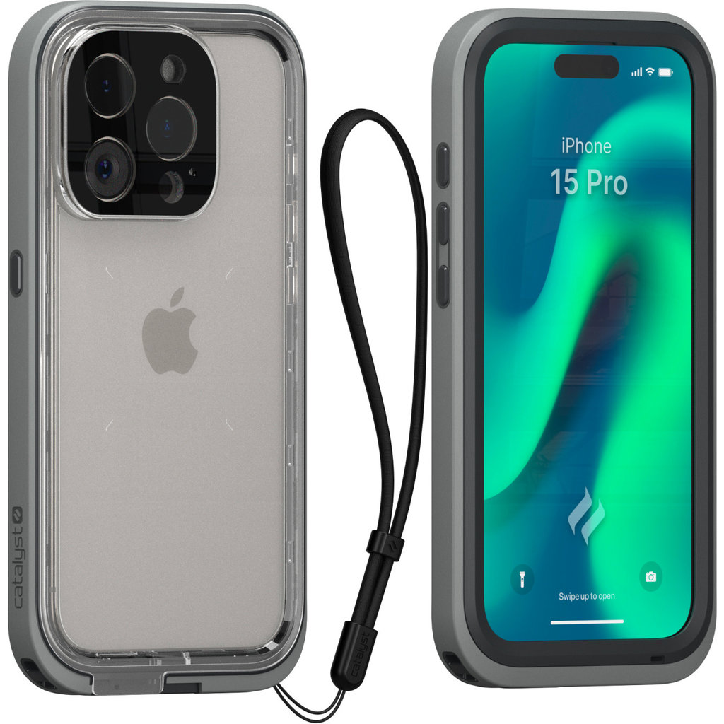 Catalyst Total Protection Case Apple iPhone 15 Pro Titanium Grey - Afbeelding 10