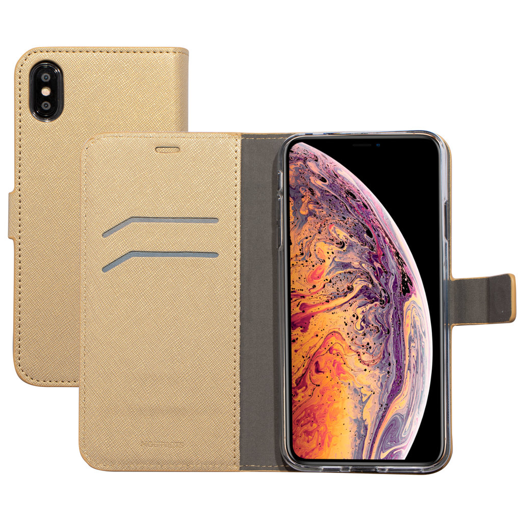 Mobiparts Saffiano Wallet Case Apple iPhone XS Max Gold - Afbeelding 8