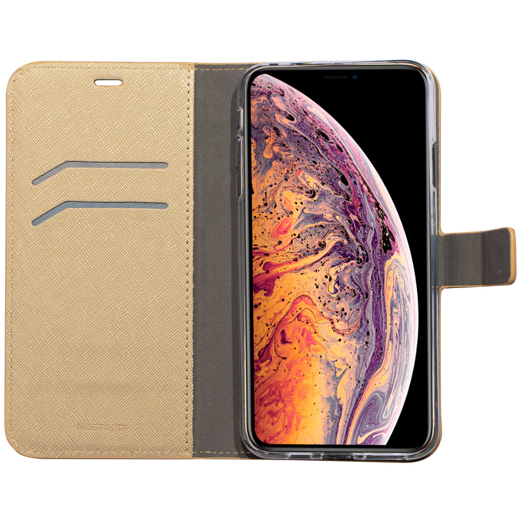 Mobiparts Saffiano Wallet Case Apple iPhone XS Max Gold - Afbeelding 3