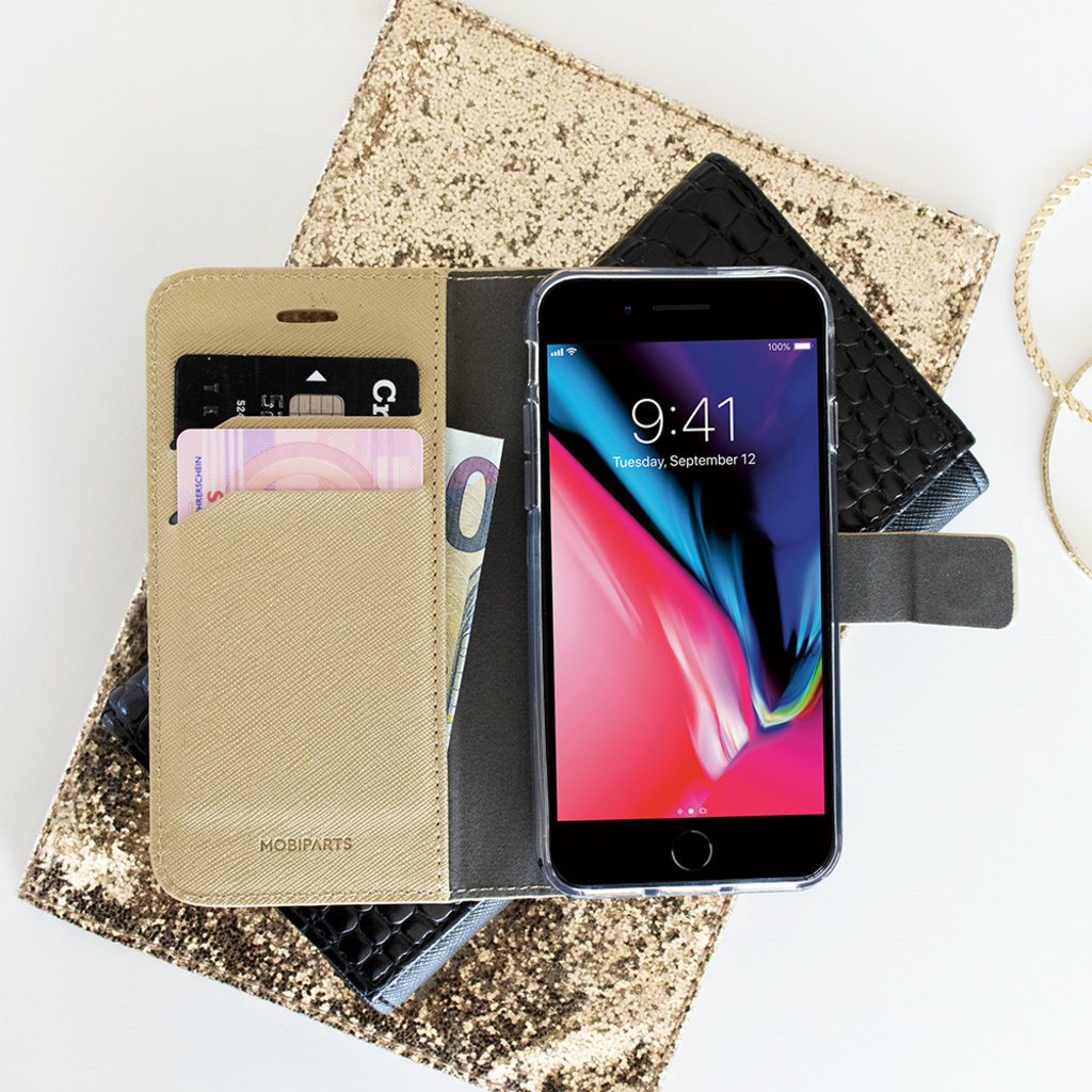 Mobiparts Saffiano Wallet Case Apple iPhone XS Max Gold - Afbeelding 7