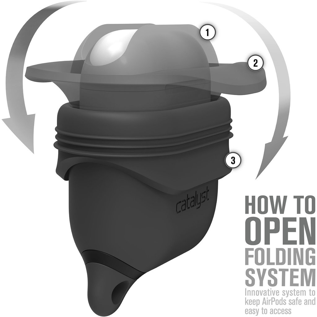 Catalyst Waterproof Case Apple Airpods Slate Grey - Afbeelding 6