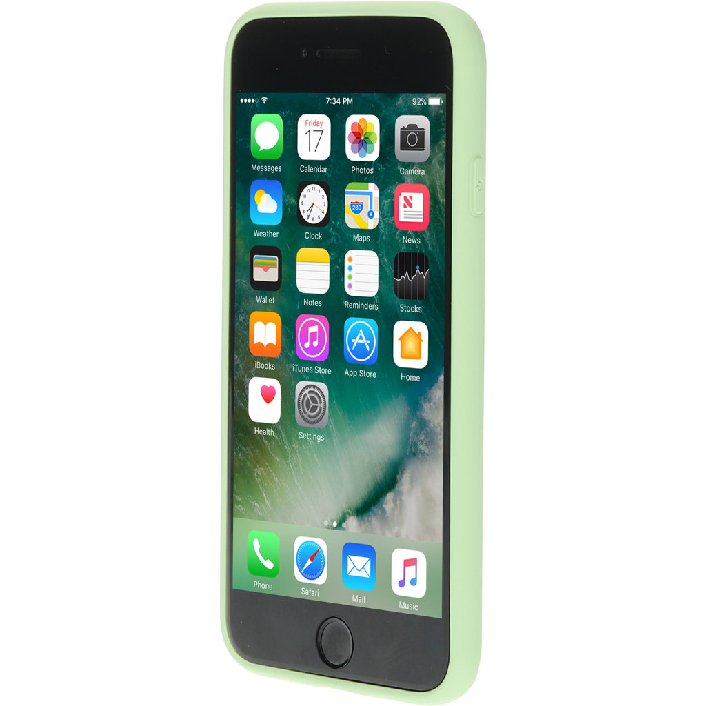 Mobiparts Silicone Cover Apple iPhone 7/8/SE (2020/2022) Pistache Green - Afbeelding 4
