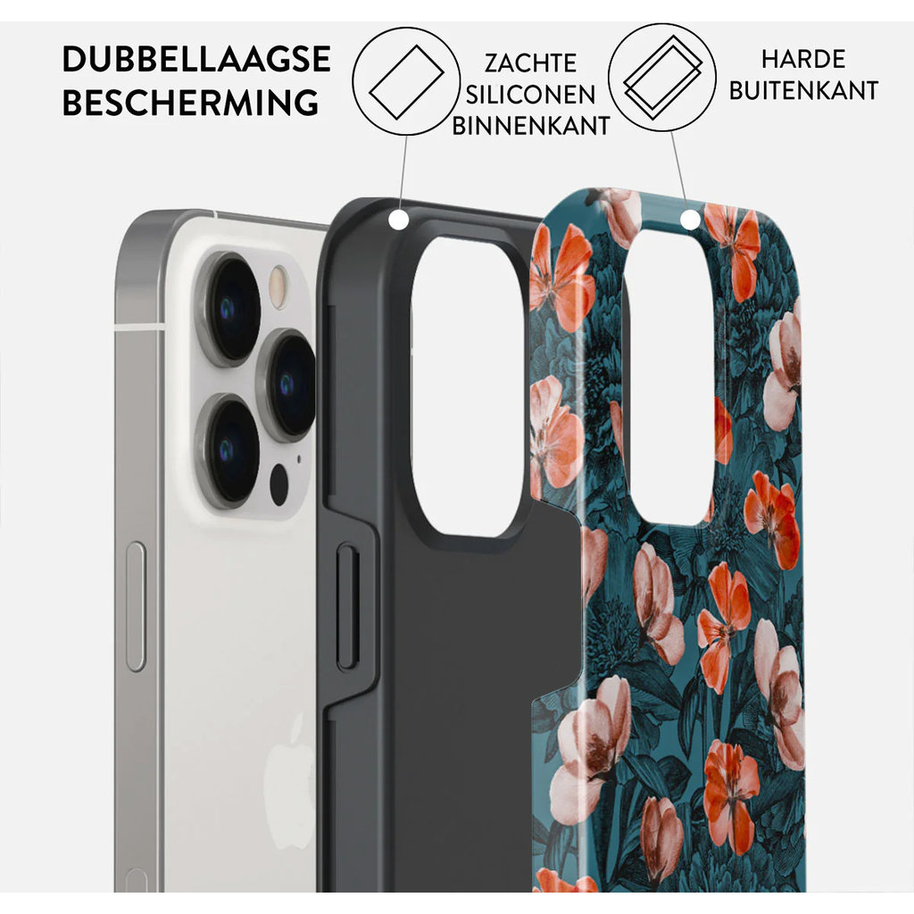 Burga Tough MagSafe Case Apple iPhone 13 Pro Max - No Rain No Flowers