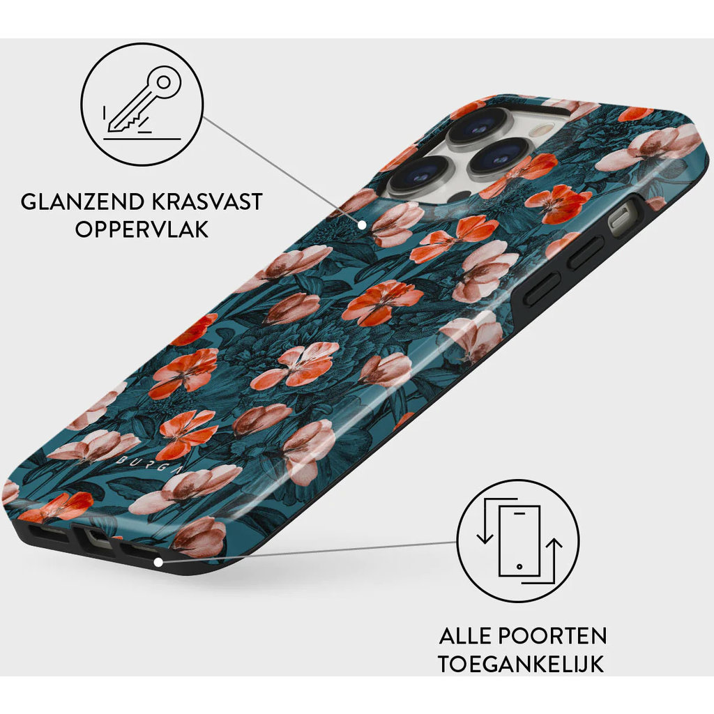 Burga Tough MagSafe Case Apple iPhone 13 Pro Max - No Rain No Flowers - Afbeelding 2