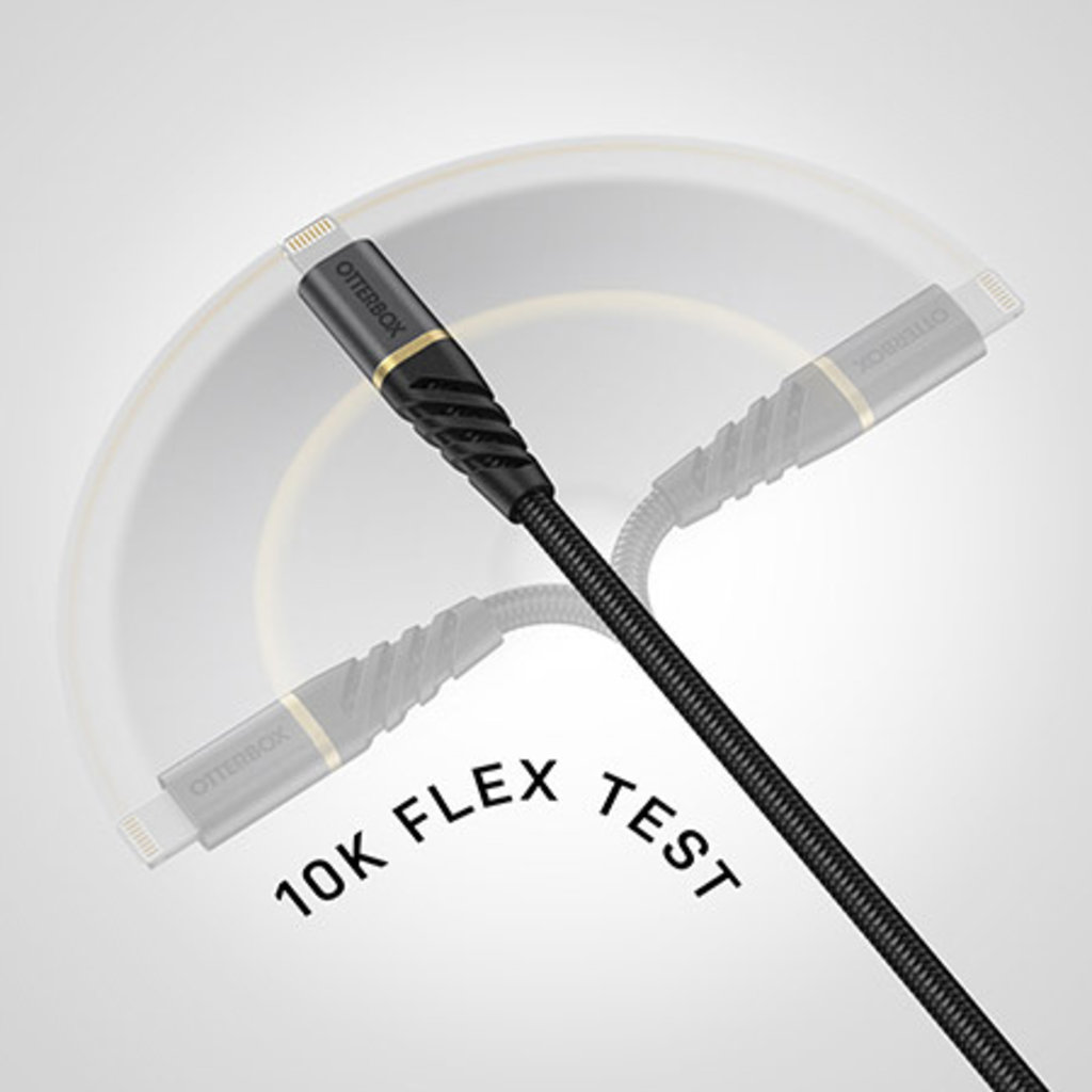 OtterBox Lightning to USB-C Premium Cable 2m Black - Afbeelding 2