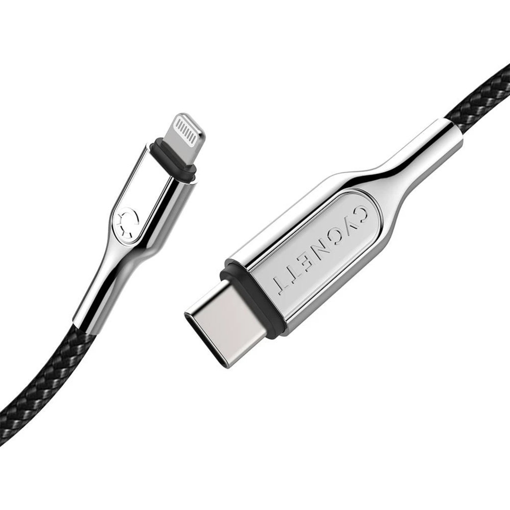 Cygnett Armoured Braided Lightning to USB-C Cable 10cm Black - Afbeelding 5