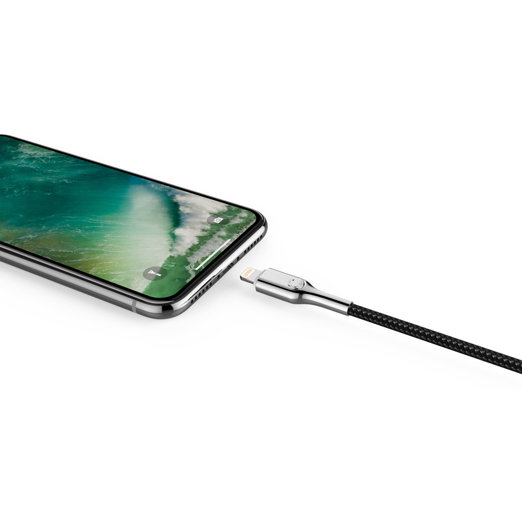 Cygnett Armoured Braided Lightning to USB-C Cable 10cm Black - Afbeelding 4