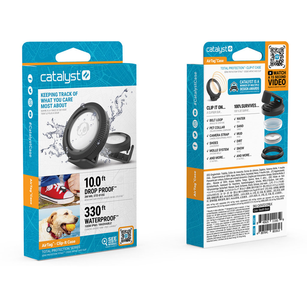 Catalyst Clip It Case for AirTag Stealth Black - Afbeelding 7
