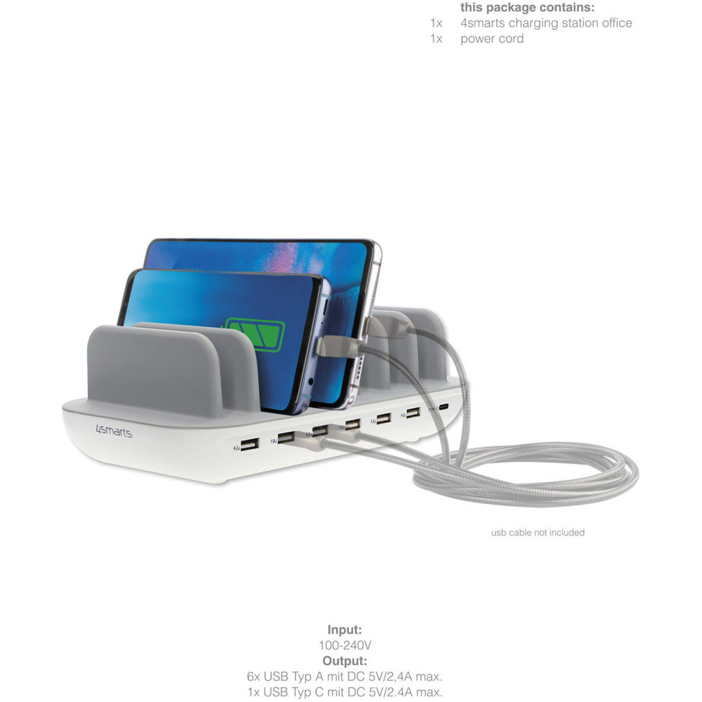4Smarts Charging Station Office 60W White