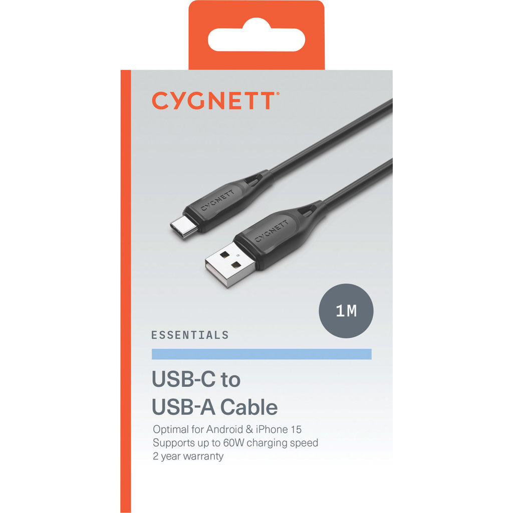 Cygnett Essentials USB-C to USB Cable 1m Black - Afbeelding 3
