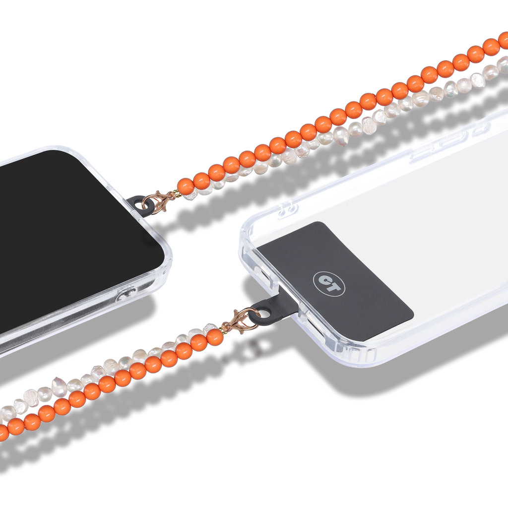 Casetastic Wrist band Beads and Pearls - Orange (30cm) - Afbeelding 3