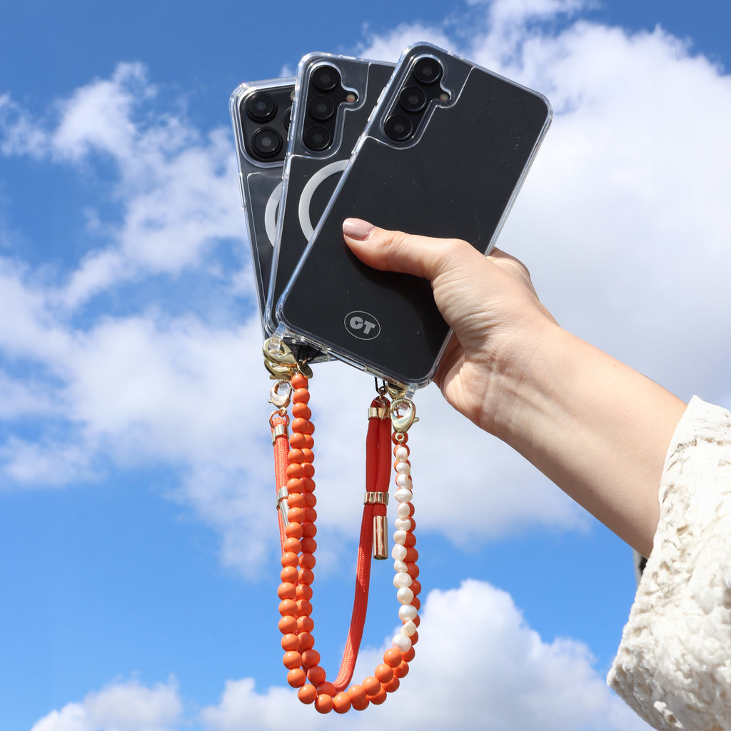 Casetastic Wrist band Beads and Pearls - Orange (30cm) - Afbeelding 4