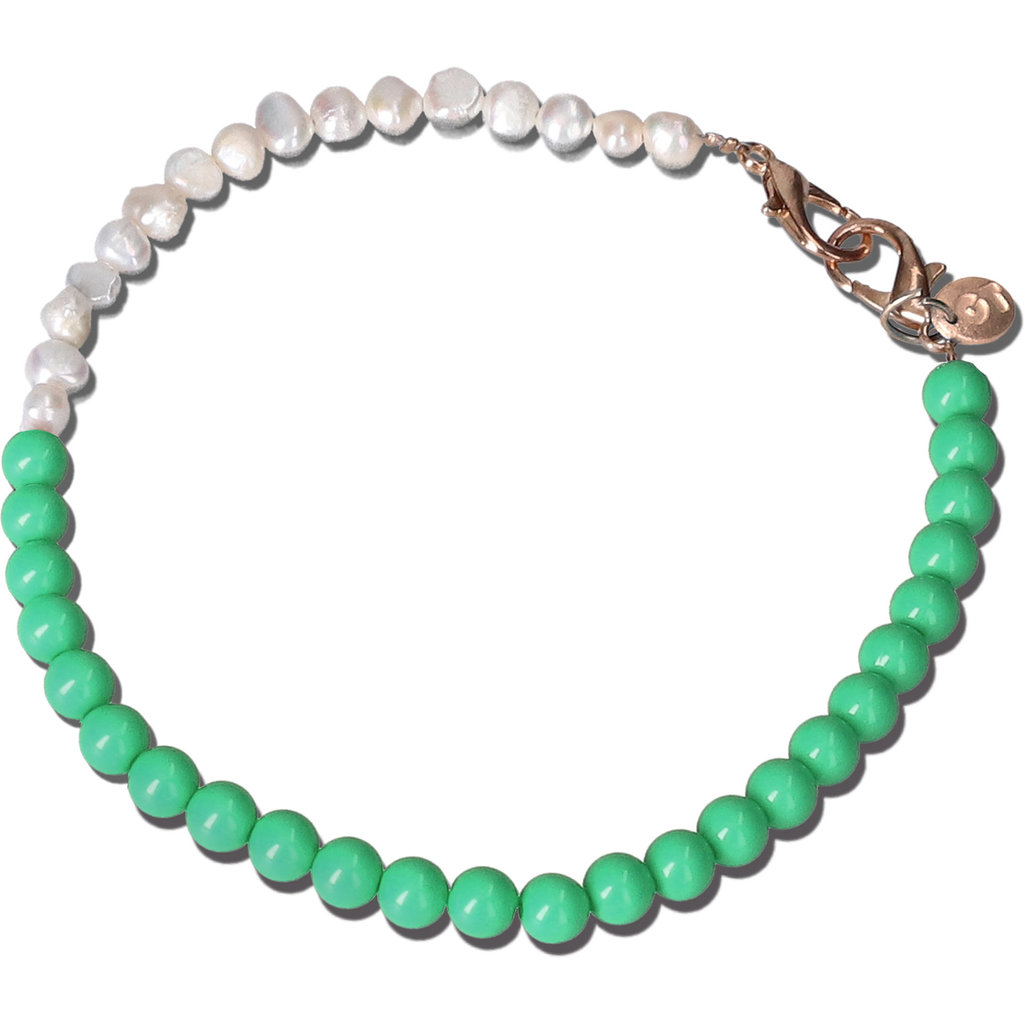 Casetastic Wrist band Beads and Pearls - Green (30cm) - Afbeelding 6