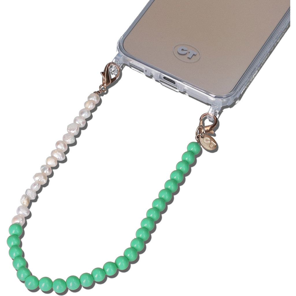 Casetastic Wrist band Beads and Pearls - Green (30cm) - Afbeelding 2