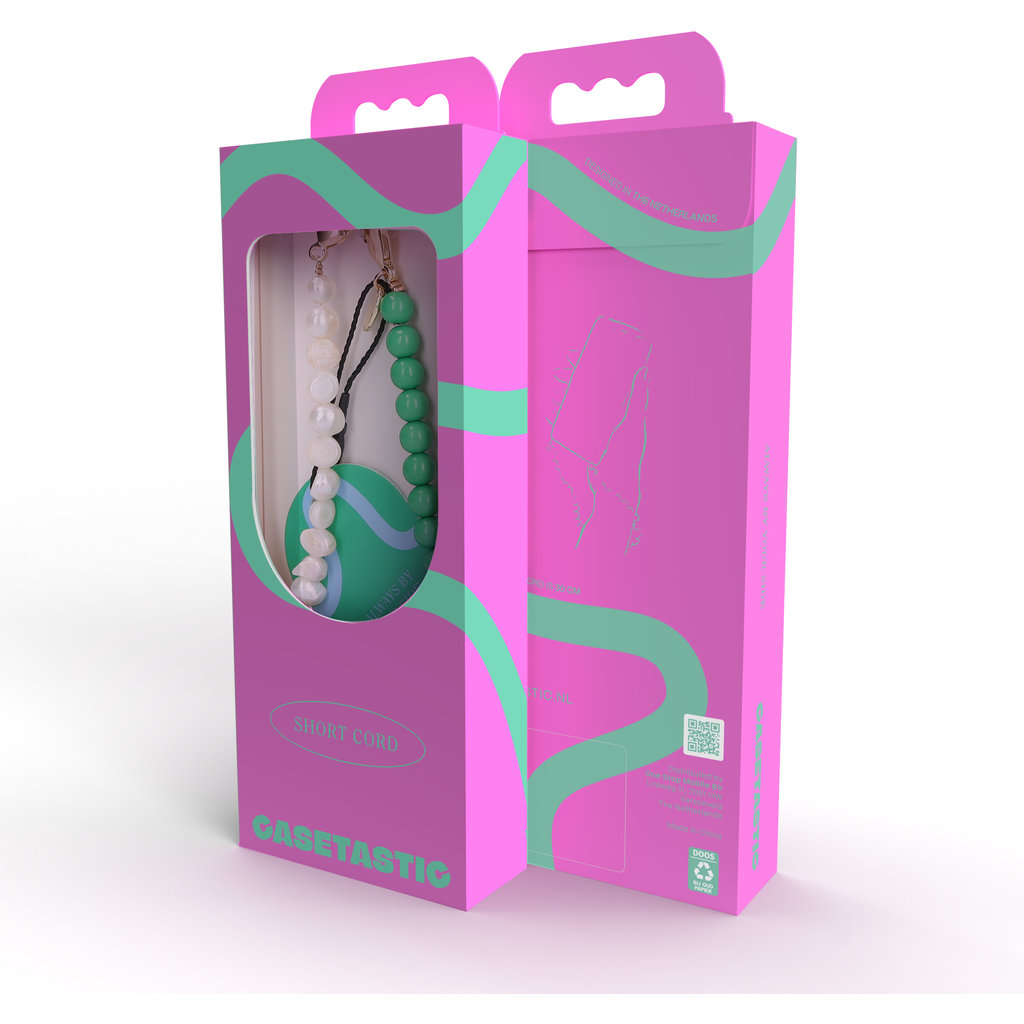 Casetastic Wrist band Beads and Pearls - Green (30cm) - Afbeelding 5