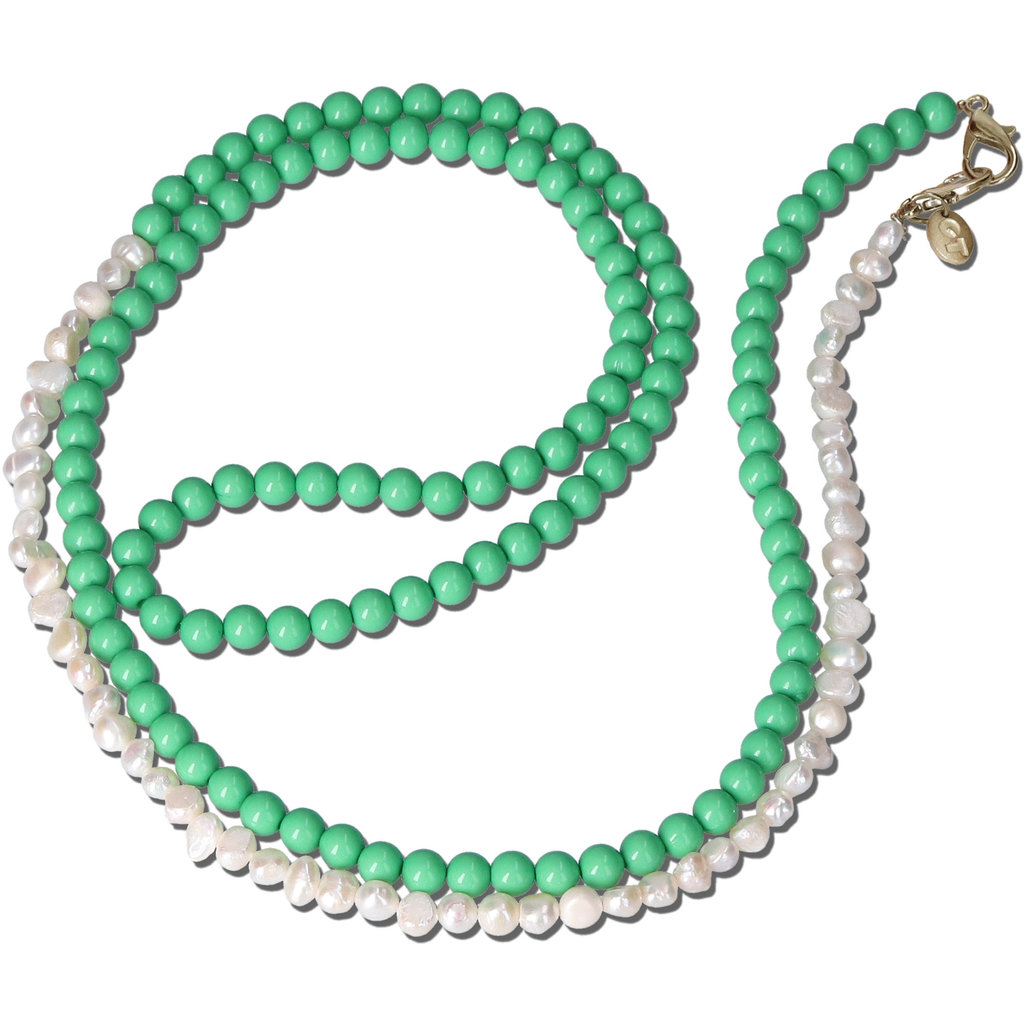 Casetastic Lanyard Beads and Pearls - Green (125cm) - Afbeelding 7