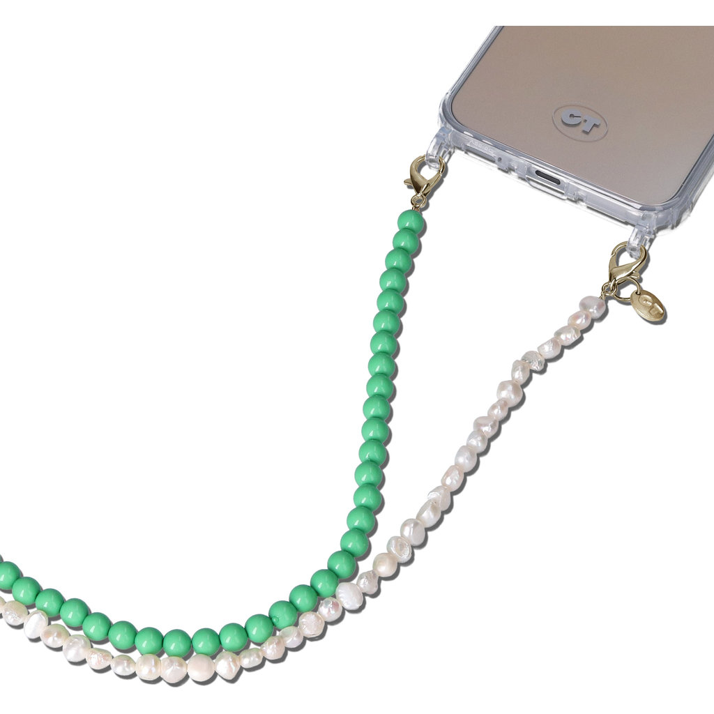 Casetastic Lanyard Beads and Pearls - Green (125cm) - Afbeelding 2
