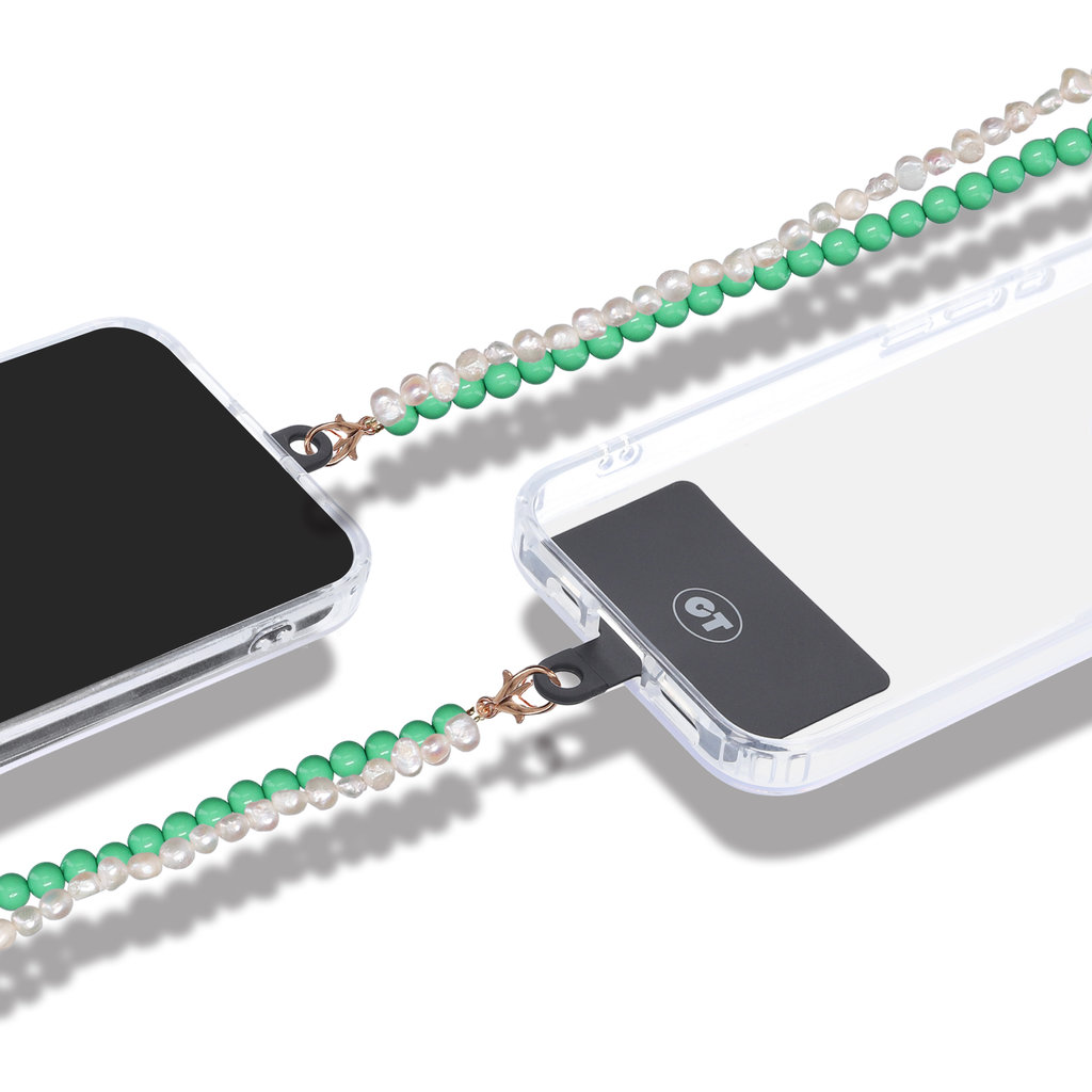 Casetastic Lanyard Beads and Pearls - Green (125cm) - Afbeelding 3