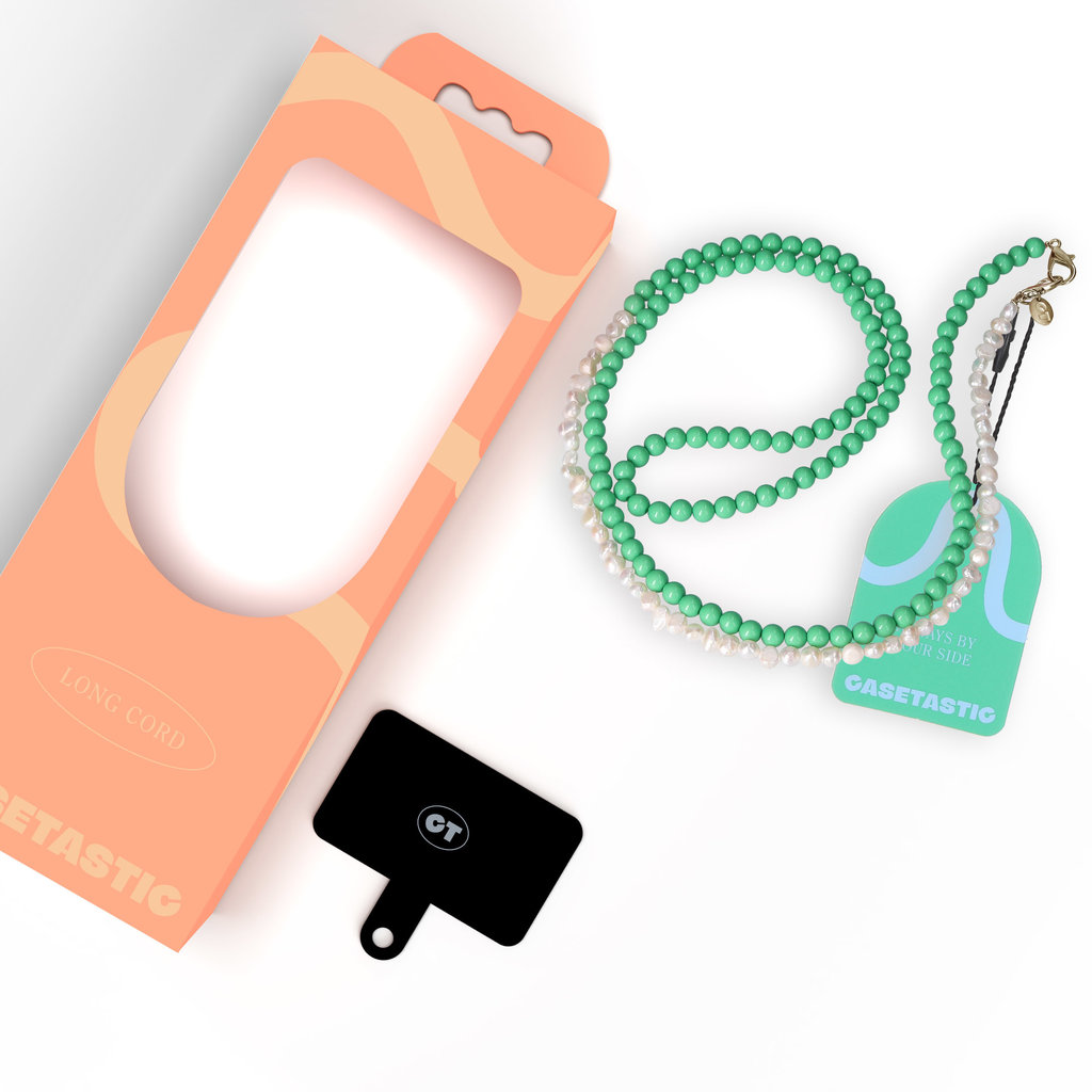 Casetastic Lanyard Beads and Pearls - Green (125cm) - Afbeelding 5