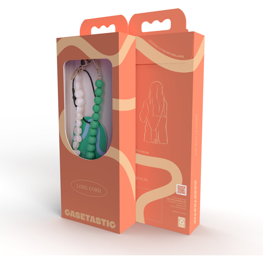 Casetastic Lanyard Beads and Pearls - Green (125cm) - Afbeelding 6