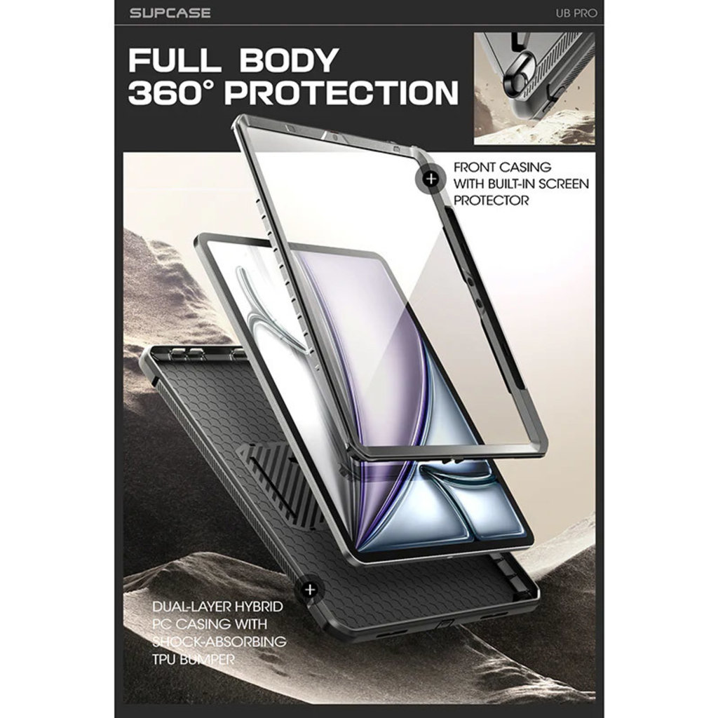 Supcase Unicorn Beetle Pro Apple iPad Air 11 (2024) Black - Afbeelding 2