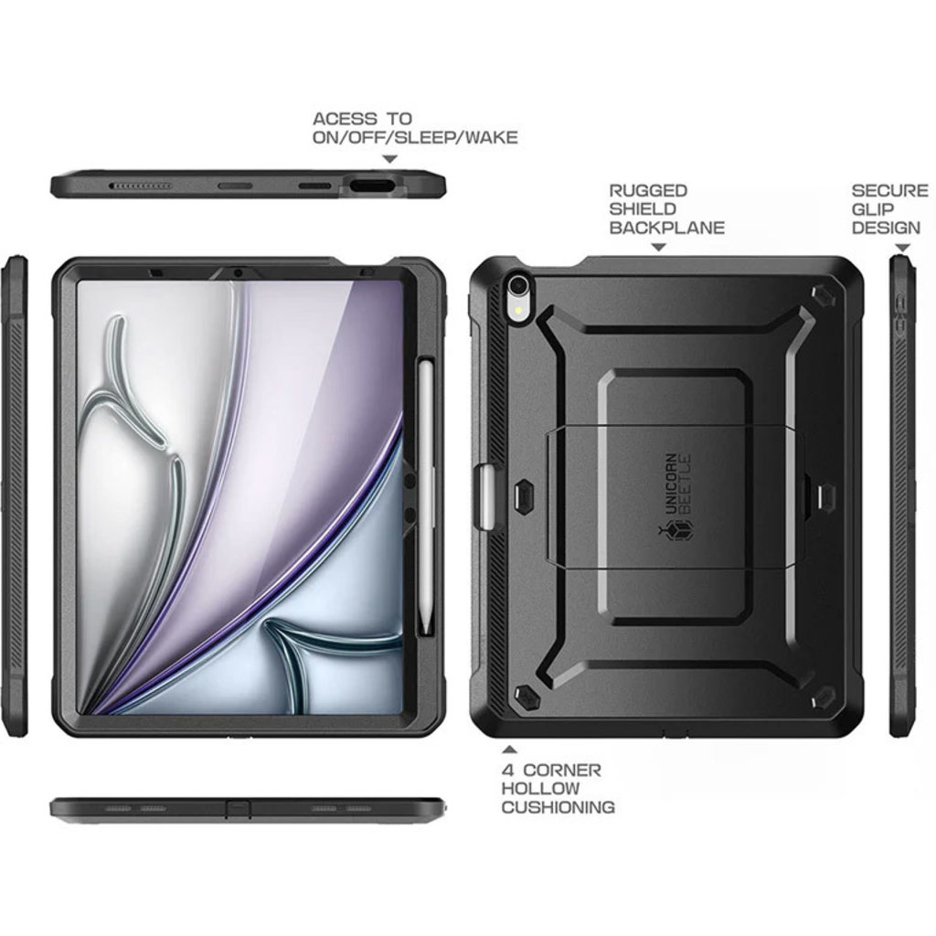 Supcase Unicorn Beetle Pro Apple iPad Air 11 (2024) Black - Afbeelding 5