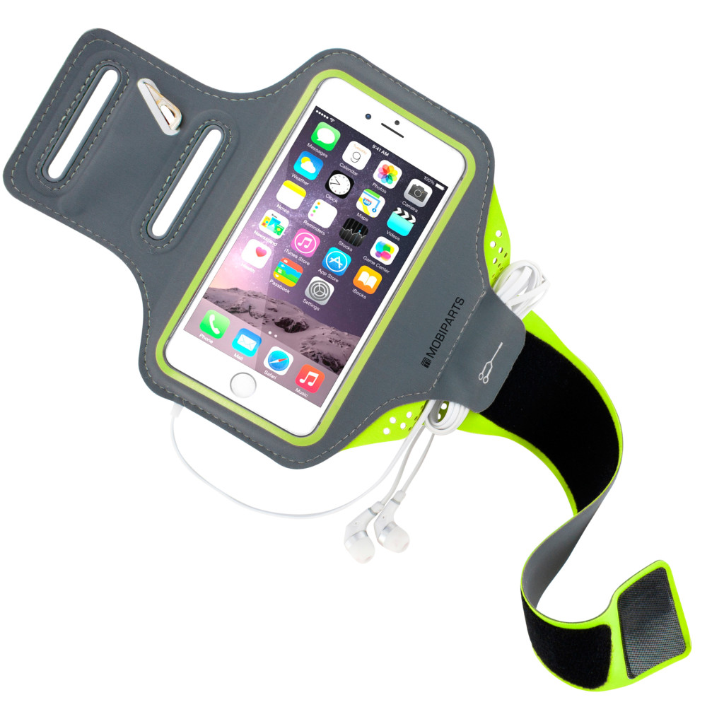 Mobiparts Comfort Fit Sport Armband Size M Neon Green - Afbeelding 3