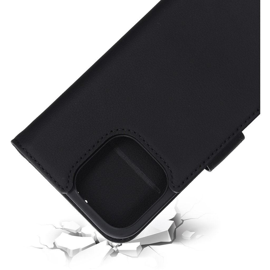 Mobiparts Leather Wallet Case Apple iPhone 16 Pro Black (MagSafe Compatible)