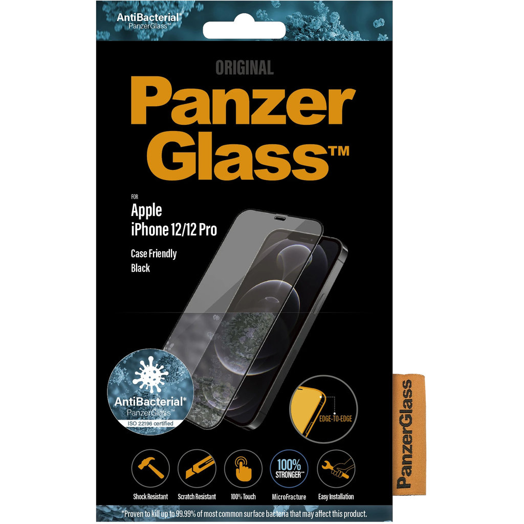 PanzerGlass Apple iPhone 12/12 Pro Black CF Super+ Glass - Afbeelding 5