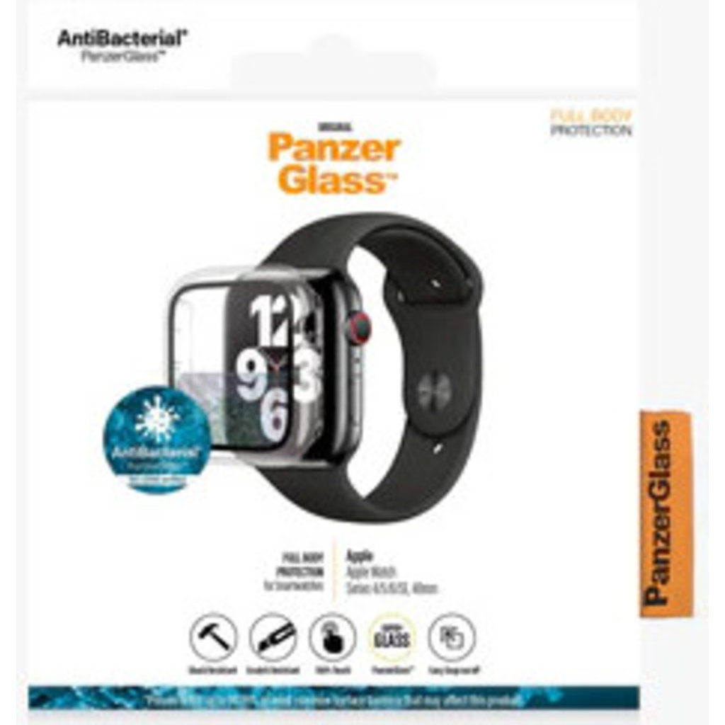 PanzerGlass Full Body Apple Watch 4/5/6/SE (40 mm) - Clear Anti-Bacterial