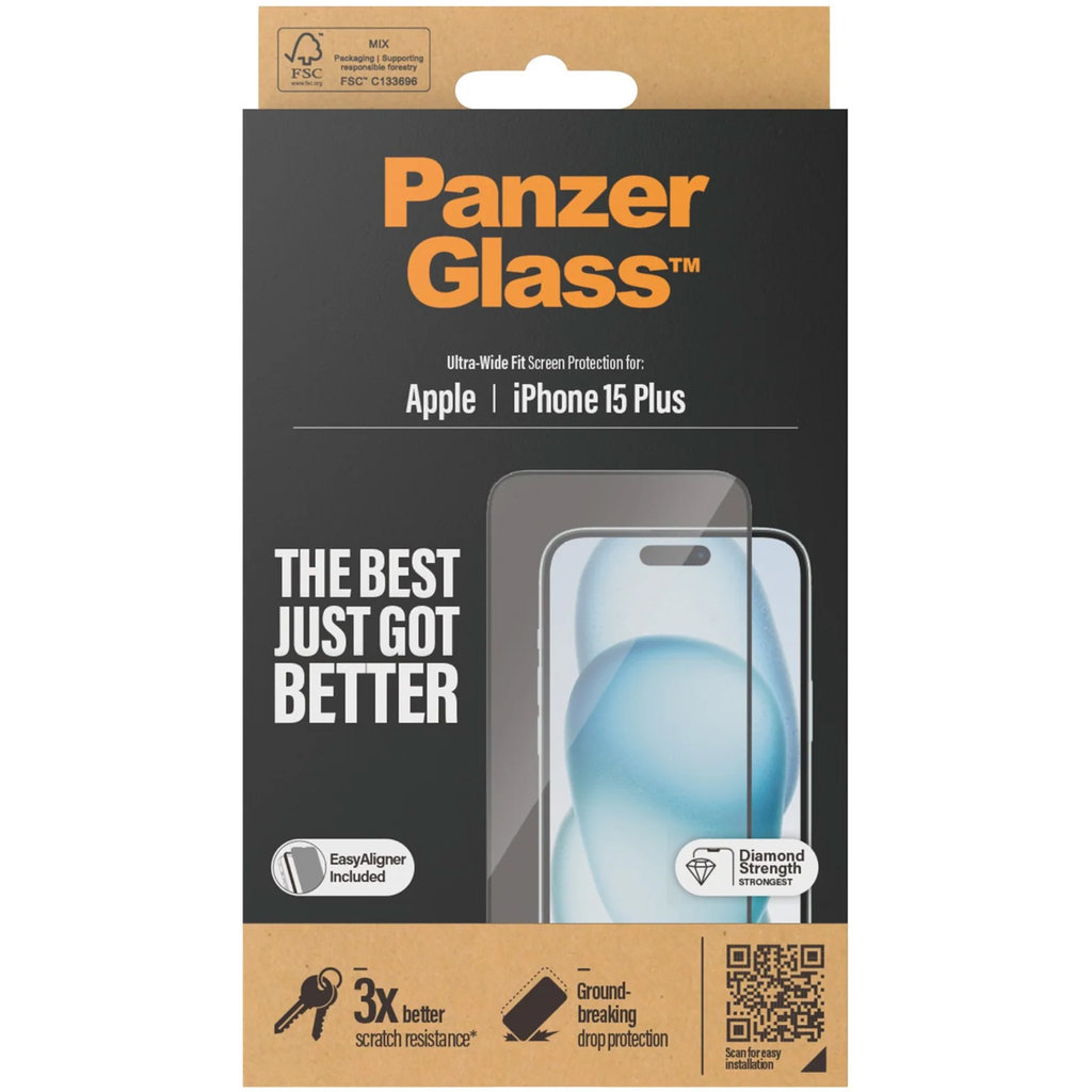 Panzerglass Apple iPhone 15 Plus - Ultra-Wide Fit with EasyAligner - Afbeelding 7