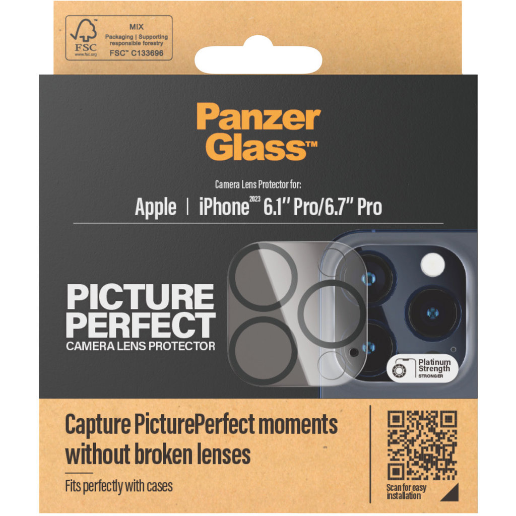 PanzerGlass PicturePerfect Plate iPhone 15 Pro/15 Pro Max - Black - Afbeelding 7