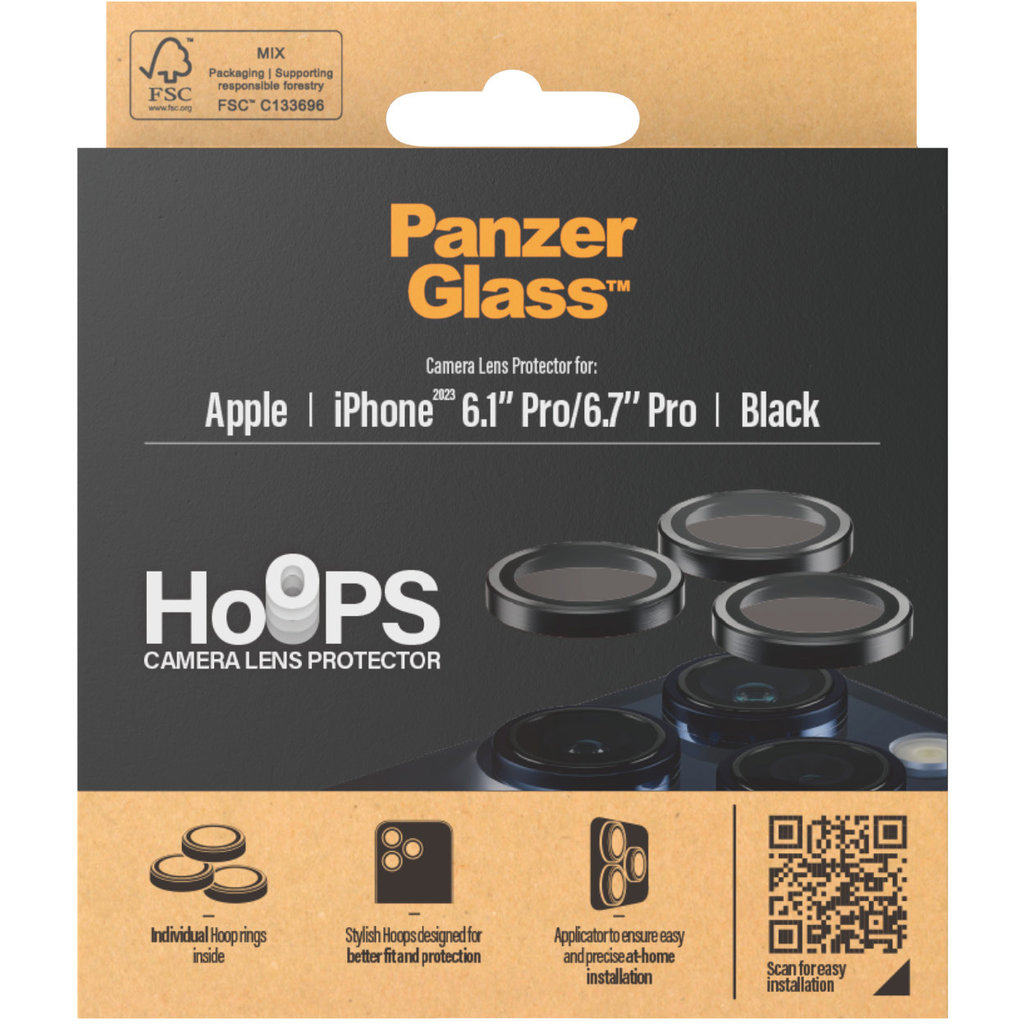 Panzerglass Hoops Rings Apple iPhone 15 Pro/15 Pro Max - Black - Afbeelding 7