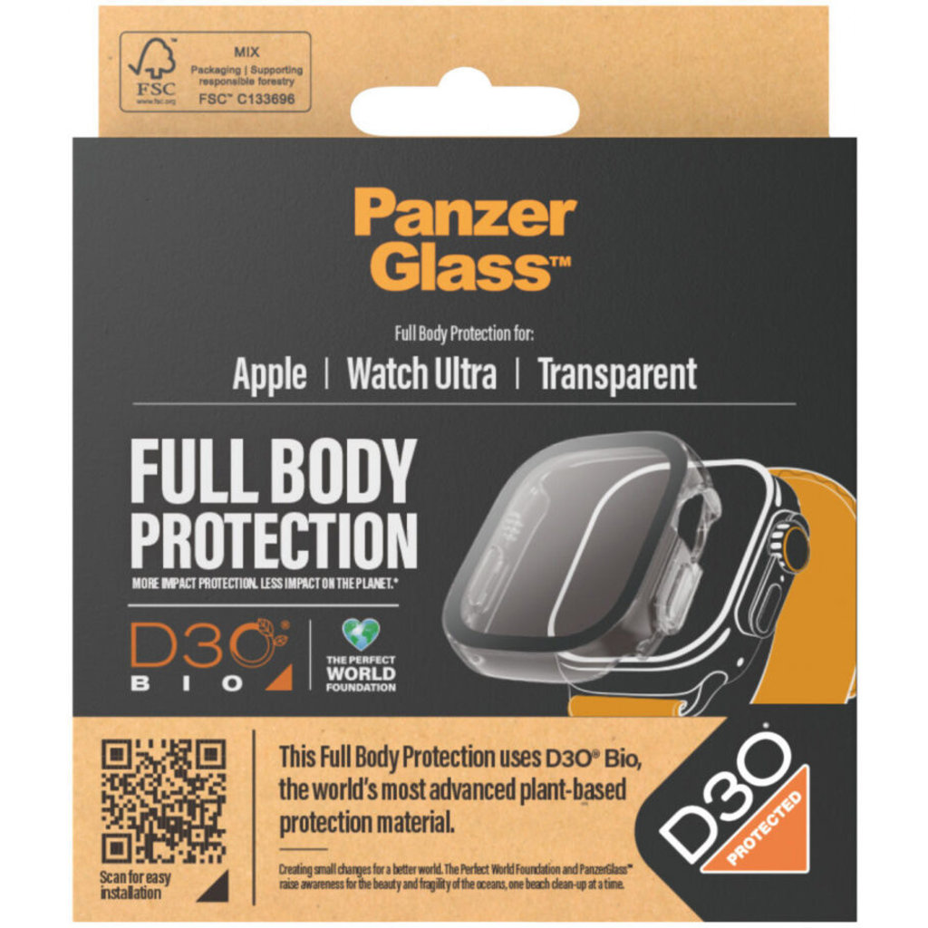 PanzerGlass Full Body Apple Watch Ultra 2/Ultra 49 mm - Clear with D3O - Afbeelding 7